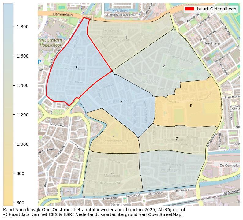 Afbeelding van de buurt Oldegalileën op de kaart.