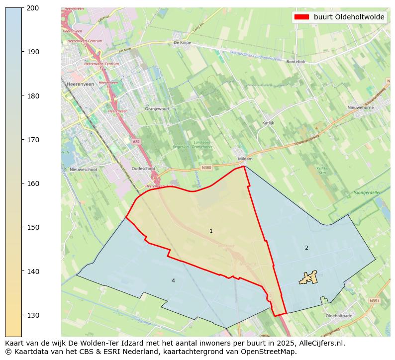 Afbeelding van de buurt Oldeholtwolde op de kaart.