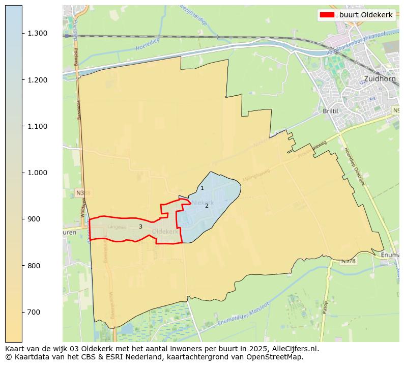 Afbeelding van de buurt Oldekerk op de kaart.