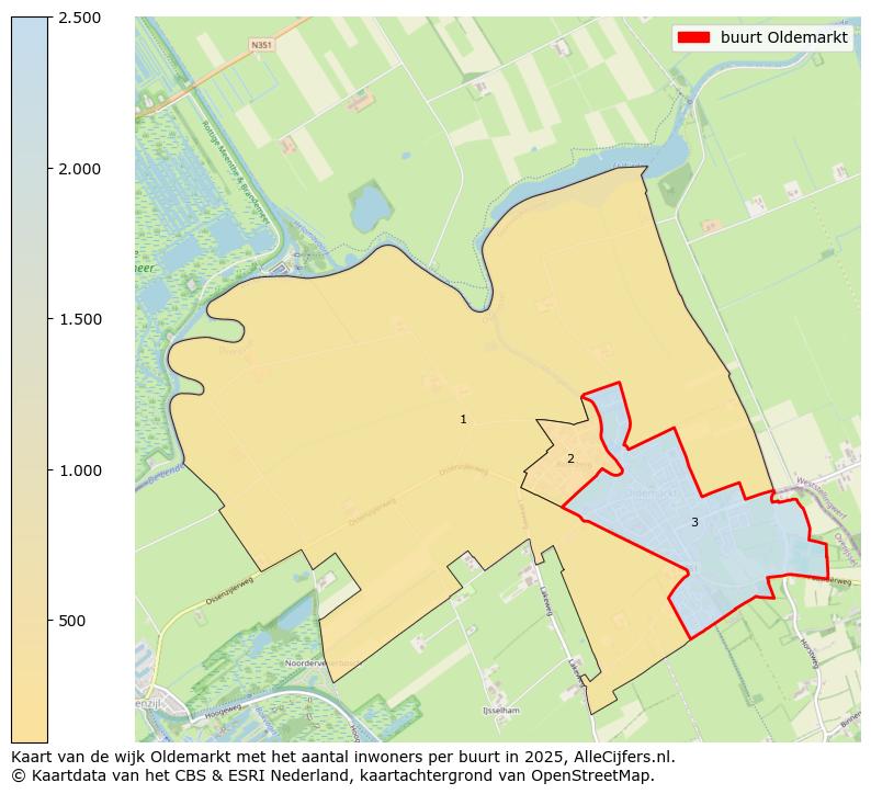 Afbeelding van de buurt Oldemarkt op de kaart.