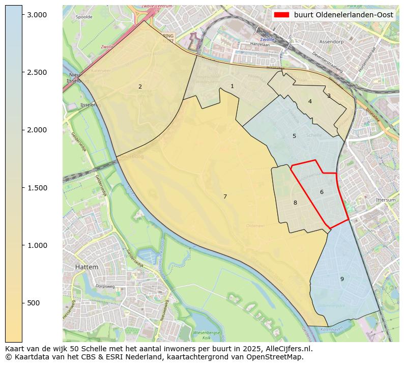 Afbeelding van de buurt Oldenelerlanden-Oost op de kaart.