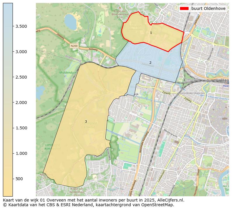 Afbeelding van de buurt Oldenhove op de kaart.