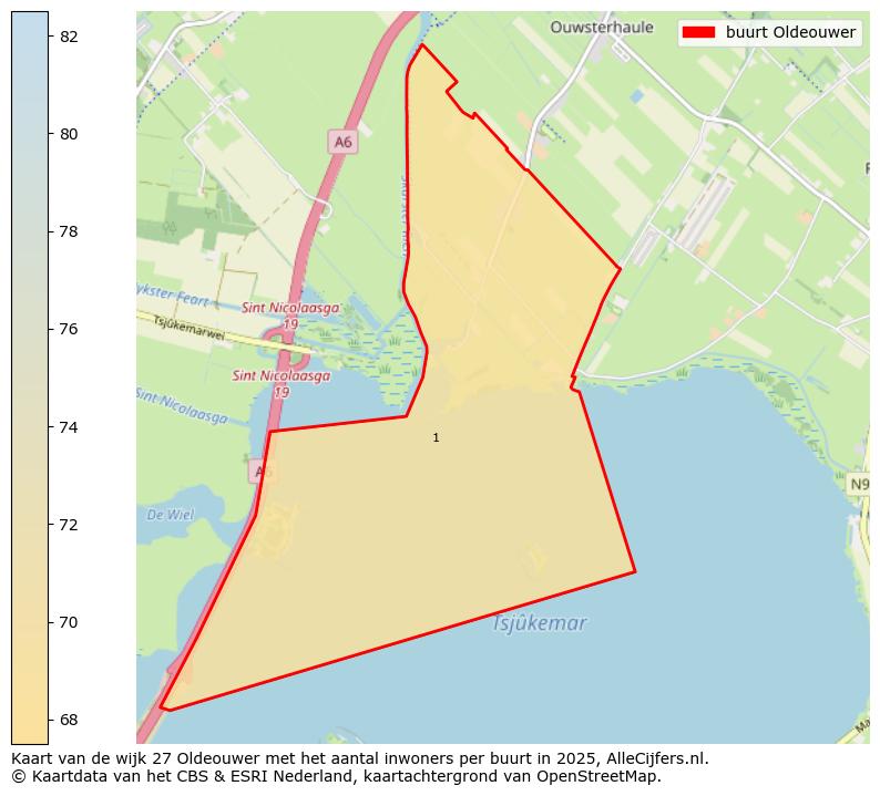 Afbeelding van de buurt Oldeouwer op de kaart.