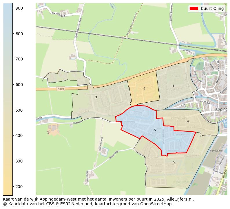 Afbeelding van de buurt Oling op de kaart.
