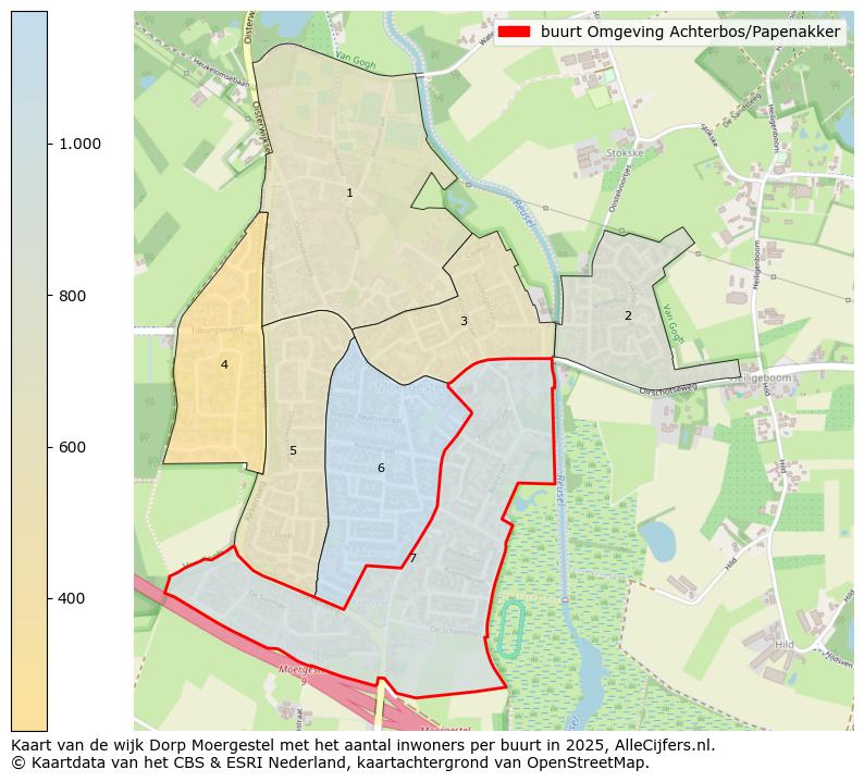Afbeelding van de buurt Omgeving Achterbos/Papenakker op de kaart.