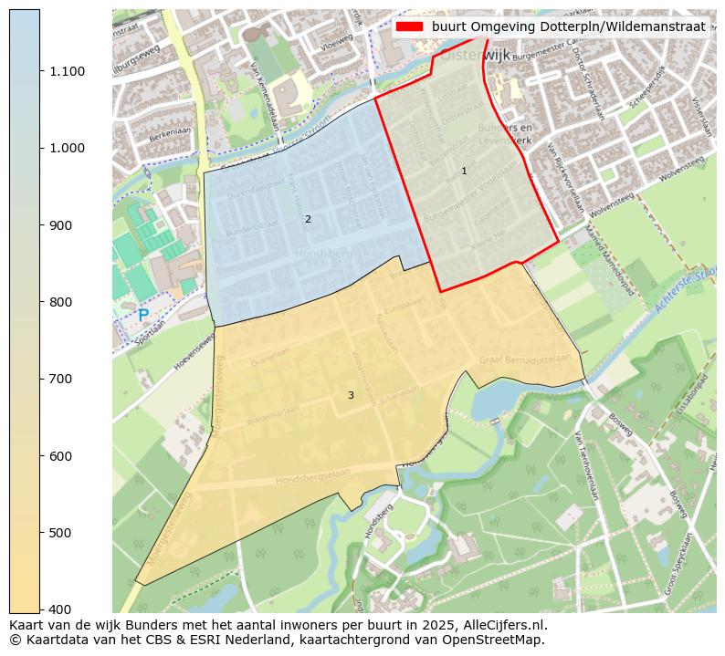 Afbeelding van de buurt Omgeving Dotterpln/Wildemanstraat op de kaart.