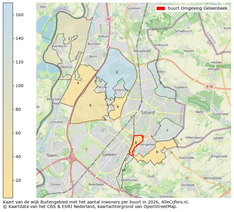 Afbeelding van de buurt Omgeving Geleenbeek op de kaart.