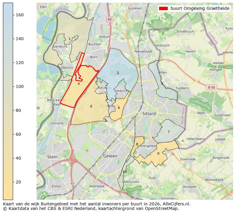 Afbeelding van de buurt Omgeving Graetheide op de kaart.