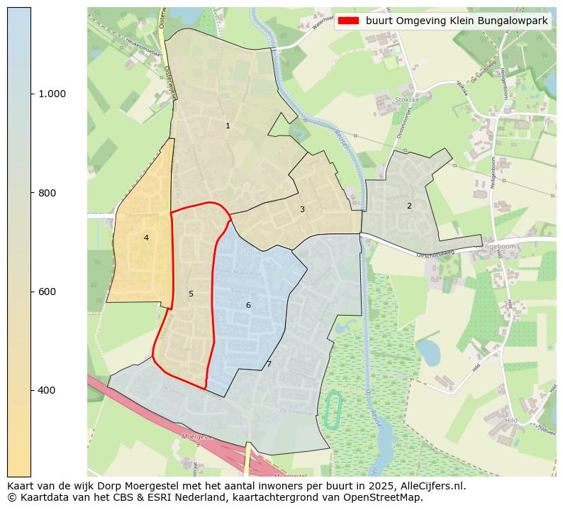Afbeelding van de buurt Omgeving Klein Bungalowpark op de kaart.