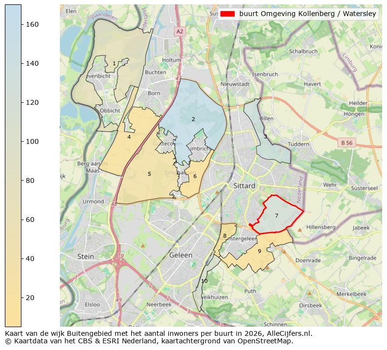 Afbeelding van de buurt Omgeving Kollenberg / Watersley op de kaart.