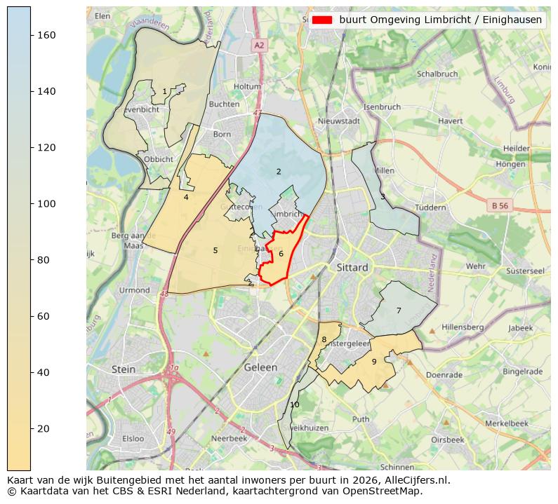 Afbeelding van de buurt Omgeving Limbricht / Einighausen op de kaart.
