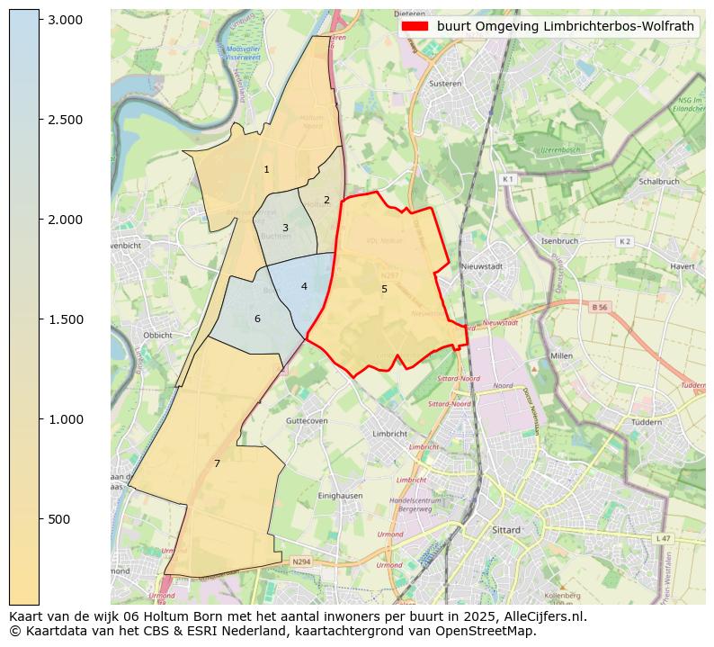 Afbeelding van de buurt Omgeving Limbrichterbos-Wolfrath op de kaart.