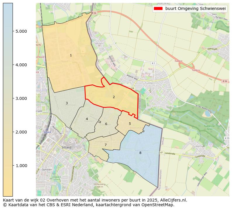 Afbeelding van de buurt Omgeving Schwienswei op de kaart.