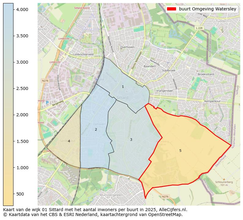 Afbeelding van de buurt Omgeving Watersley op de kaart.