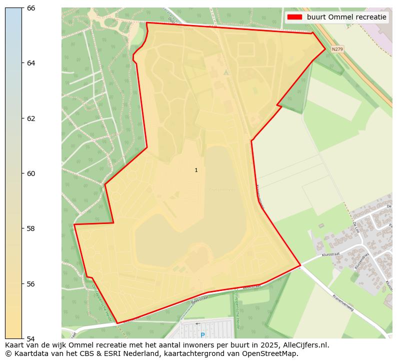 Afbeelding van de buurt Ommel recreatie op de kaart.