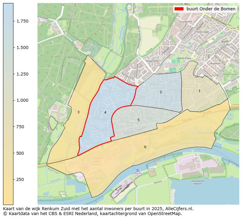 Afbeelding van de buurt Onder de Bomen op de kaart.