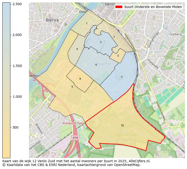 Afbeelding van de buurt Onderste en Bovenste Molen op de kaart.