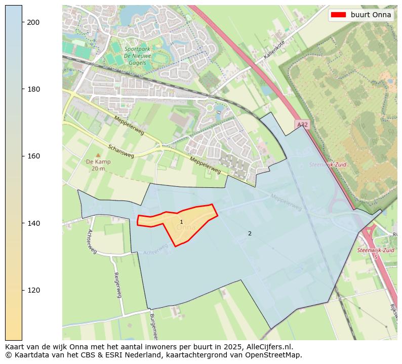 Afbeelding van de buurt Onna op de kaart.