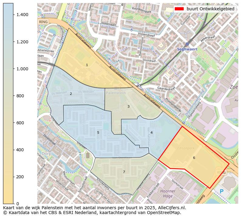 Afbeelding van de buurt Ontwikkelgebied op de kaart.