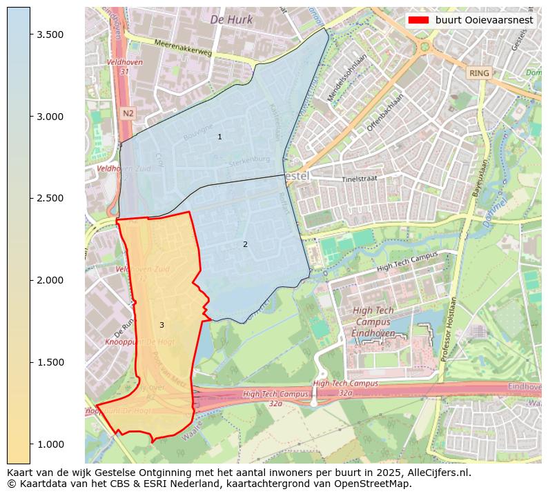 Afbeelding van de buurt Ooievaarsnest op de kaart.