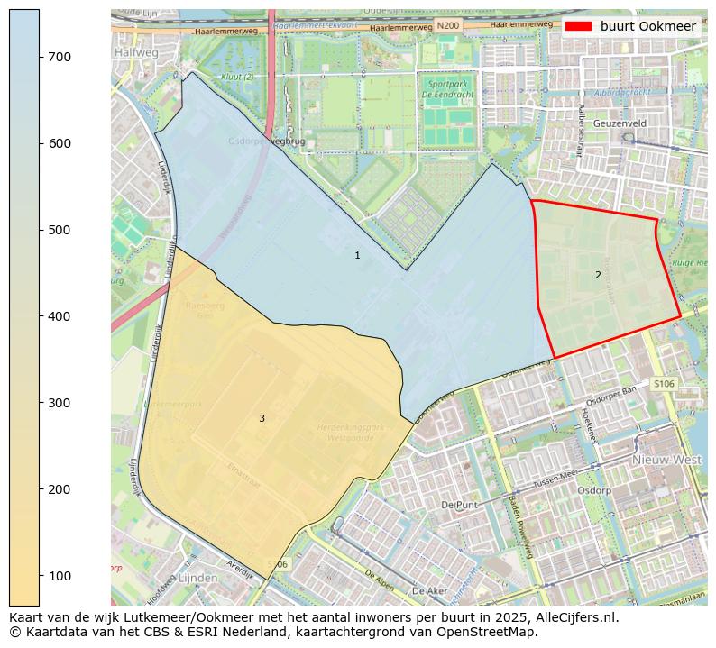 Afbeelding van de buurt Ookmeer op de kaart.