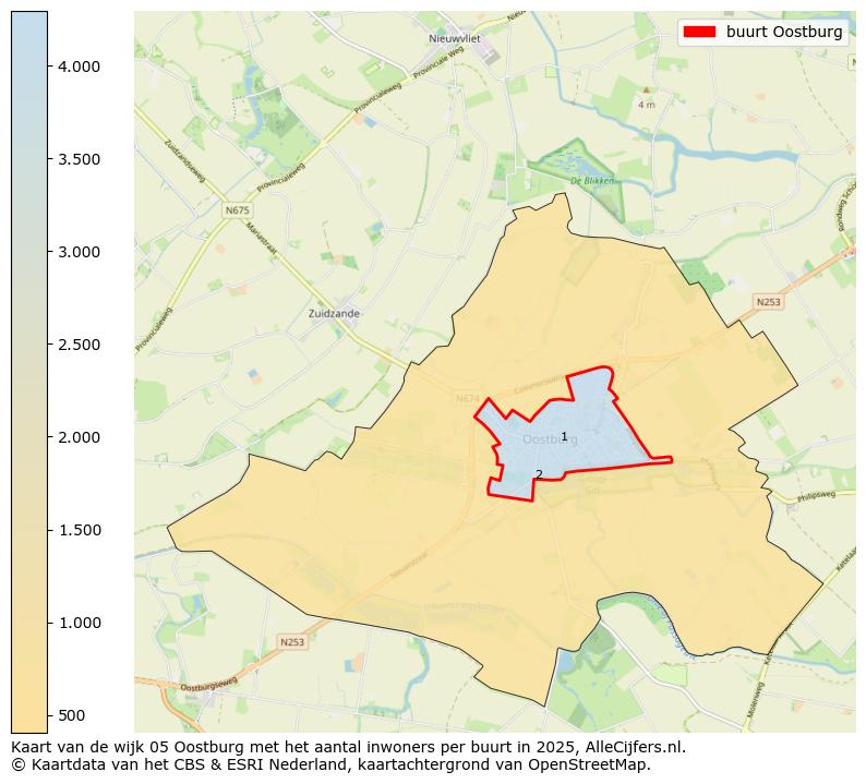 Afbeelding van de buurt Oostburg op de kaart.