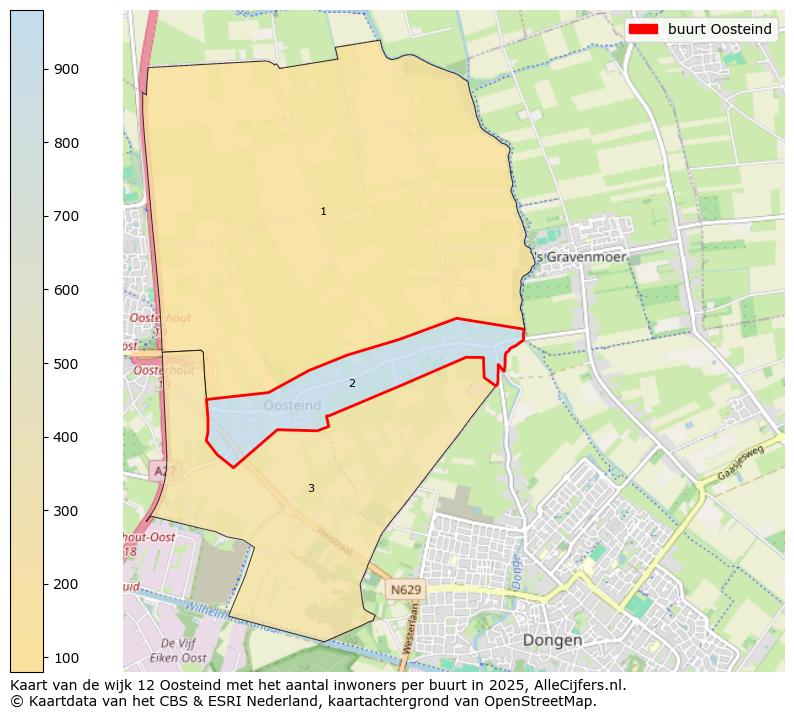 Afbeelding van de buurt Oosteind op de kaart.