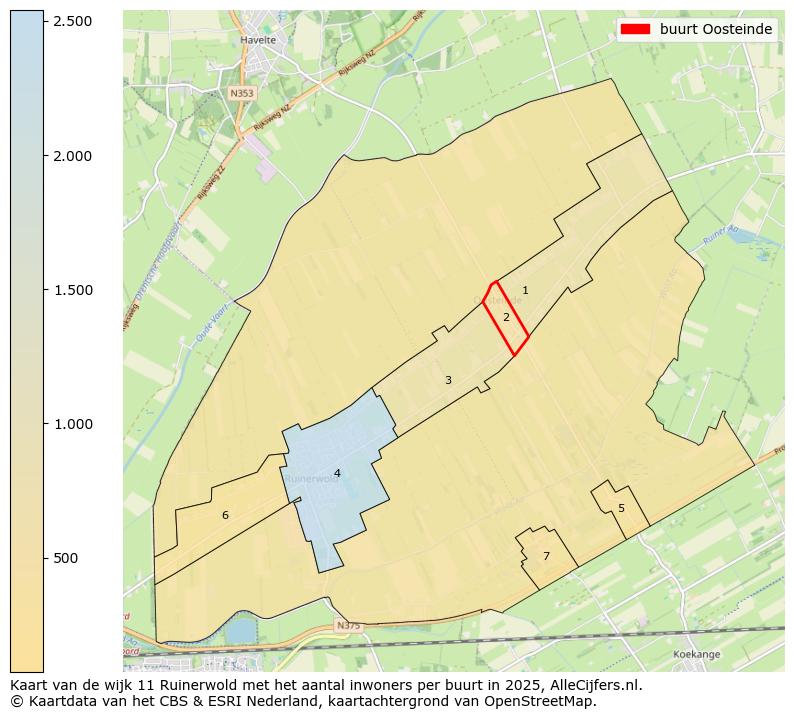 Afbeelding van de buurt Oosteinde op de kaart.