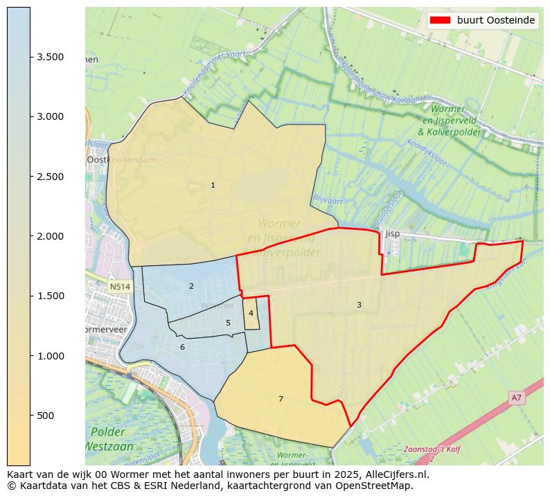 Afbeelding van de buurt Oosteinde op de kaart.
