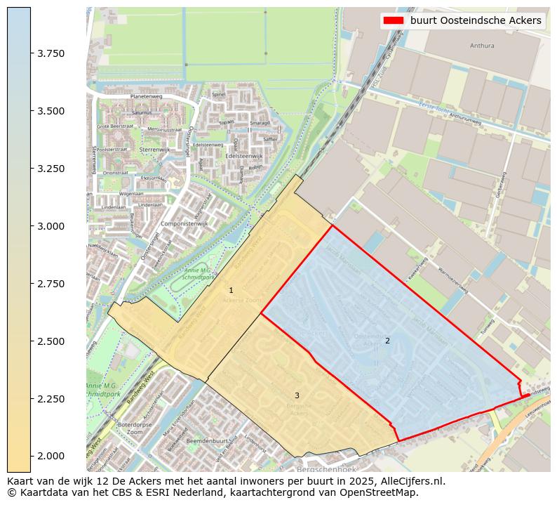 Afbeelding van de buurt Oosteindsche Ackers op de kaart.