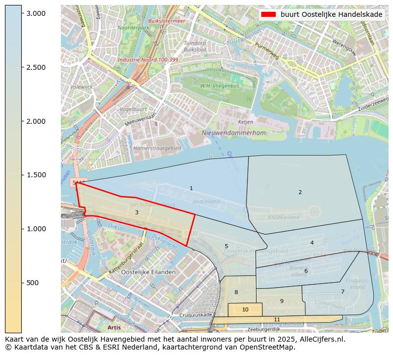 Afbeelding van de buurt Oostelijke Handelskade op de kaart.