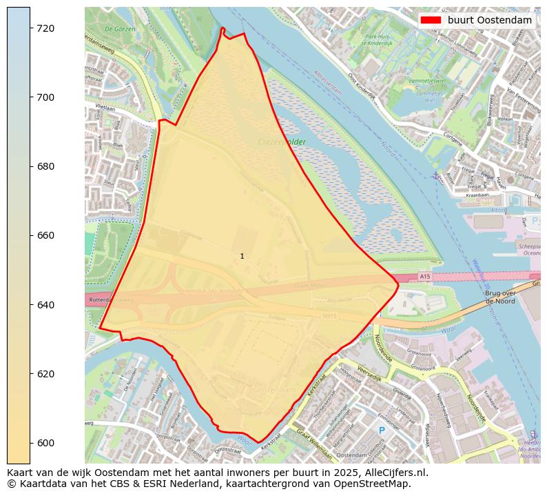 Afbeelding van de buurt Oostendam op de kaart.