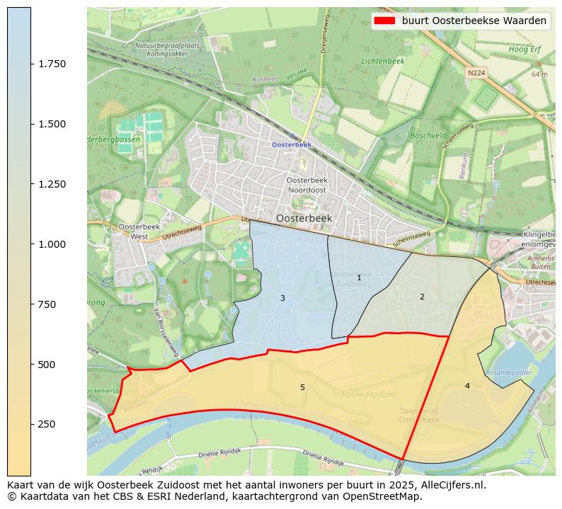 Afbeelding van de buurt Oosterbeekse Waarden op de kaart.