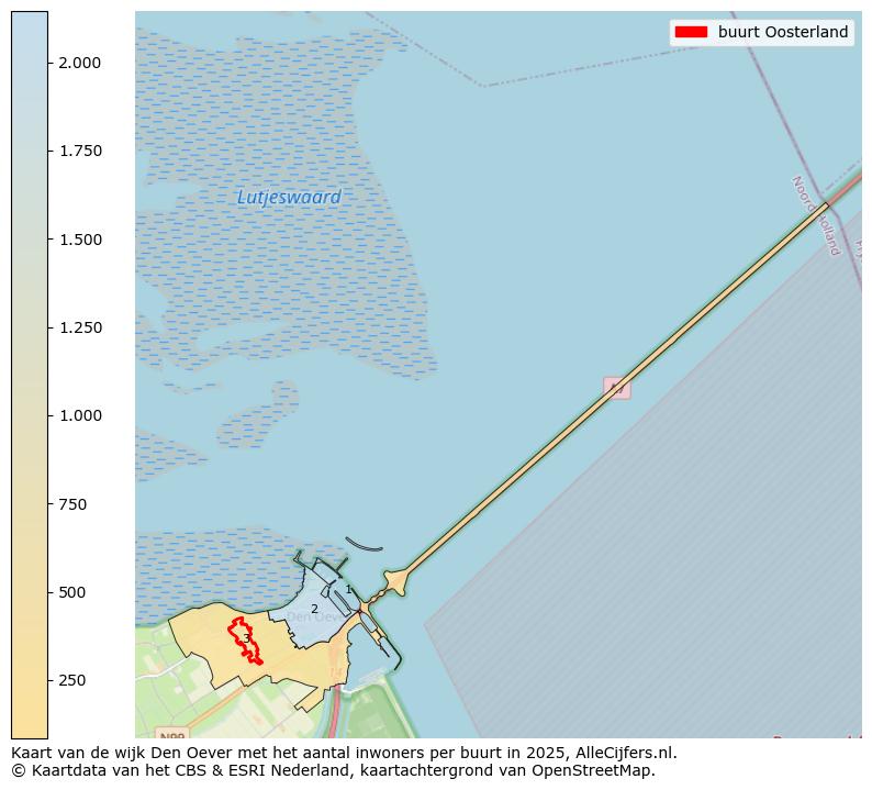 Afbeelding van de buurt Oosterland op de kaart.
