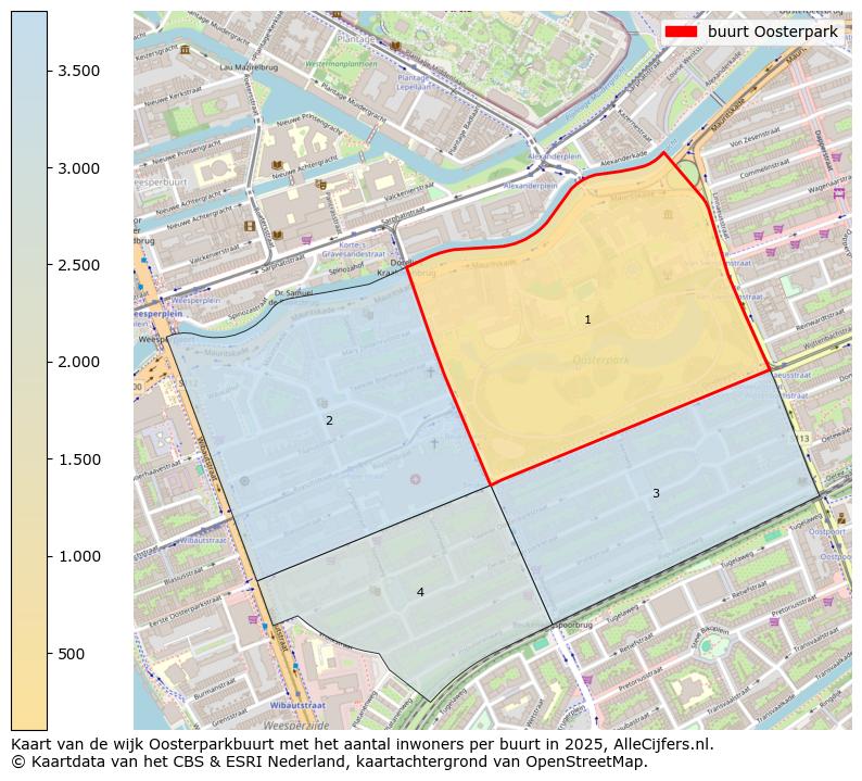 Afbeelding van de buurt Oosterpark op de kaart.