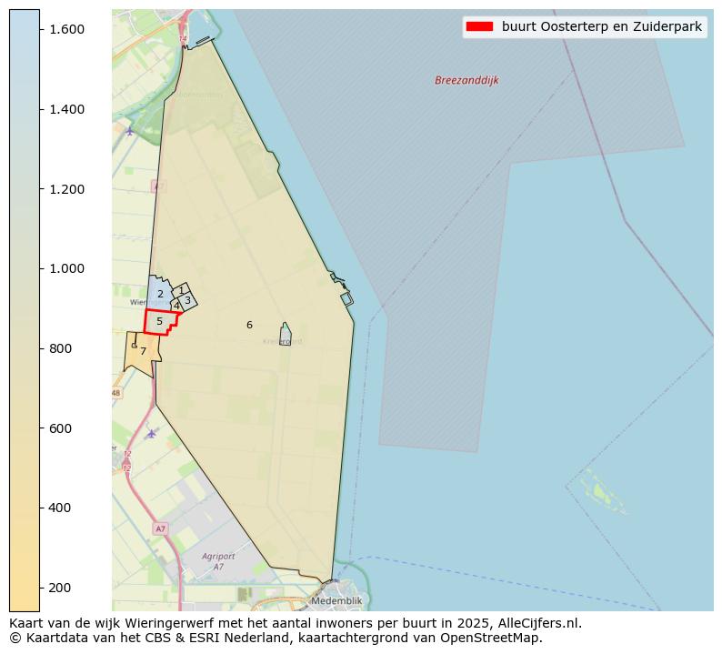 Afbeelding van de buurt Oosterterp en Zuiderpark op de kaart.