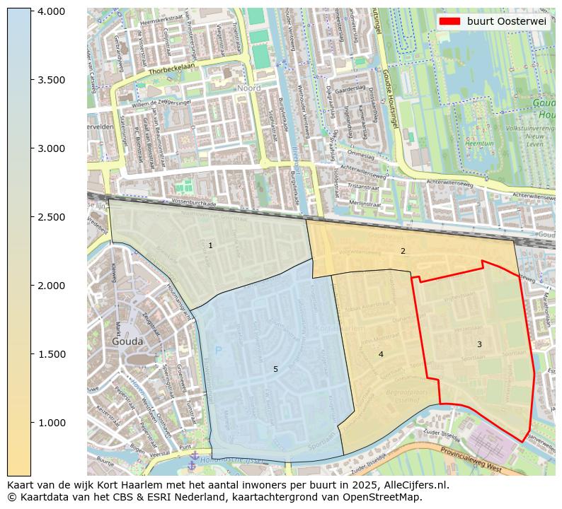 Afbeelding van de buurt Oosterwei op de kaart.