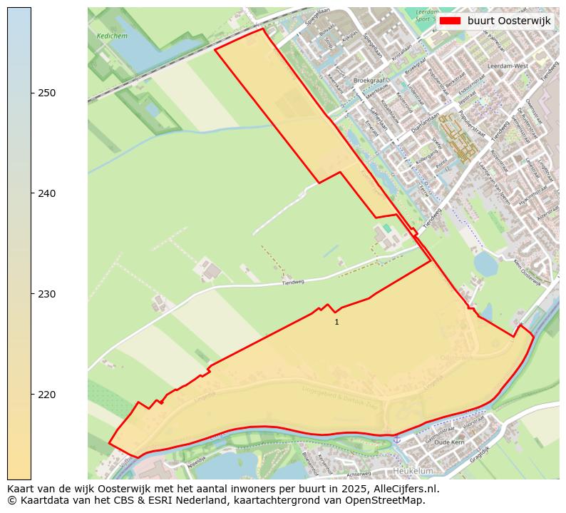 Afbeelding van de buurt Oosterwijk op de kaart.