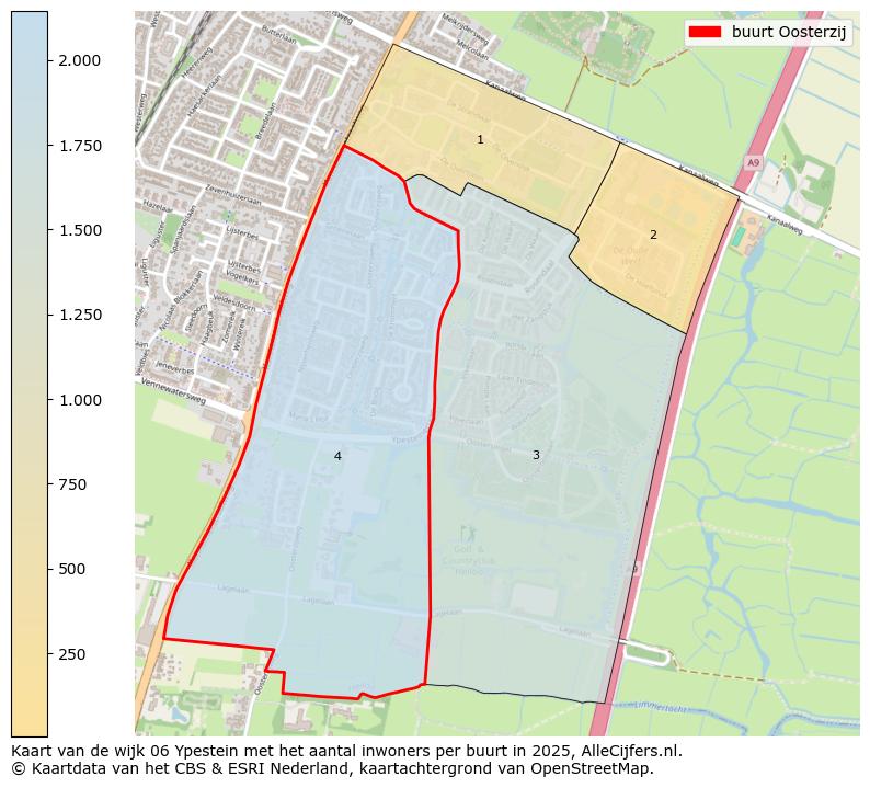 Afbeelding van de buurt Oosterzij op de kaart.
