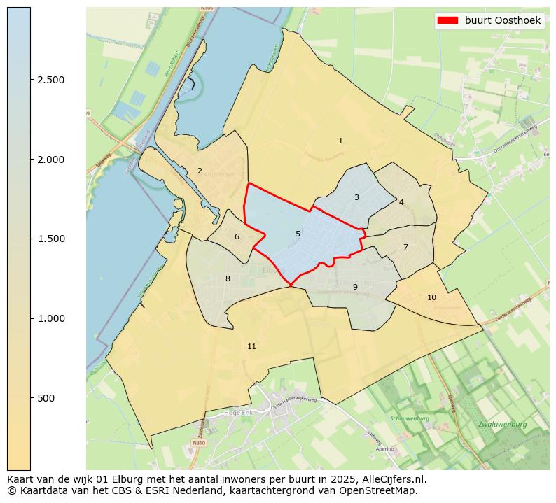 Afbeelding van de buurt Oosthoek op de kaart.