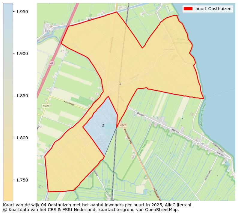 Afbeelding van de buurt Oosthuizen op de kaart.