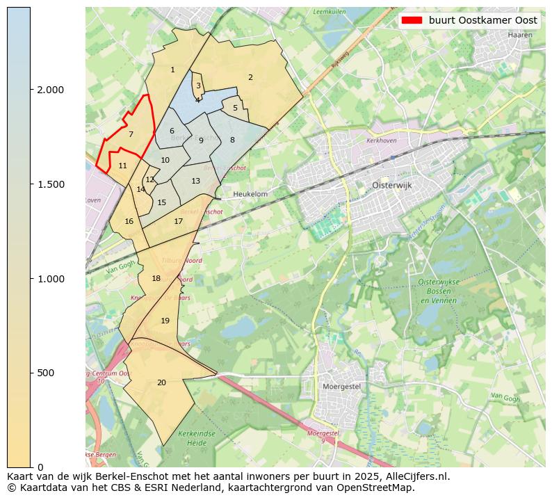Afbeelding van de buurt Oostkamer Oost op de kaart.