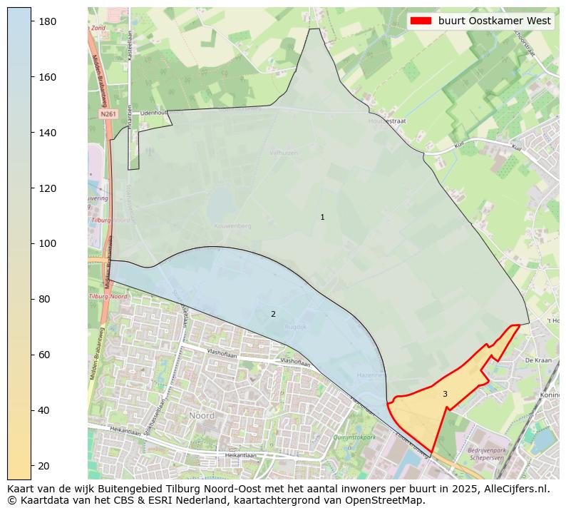 Afbeelding van de buurt Oostkamer West op de kaart.