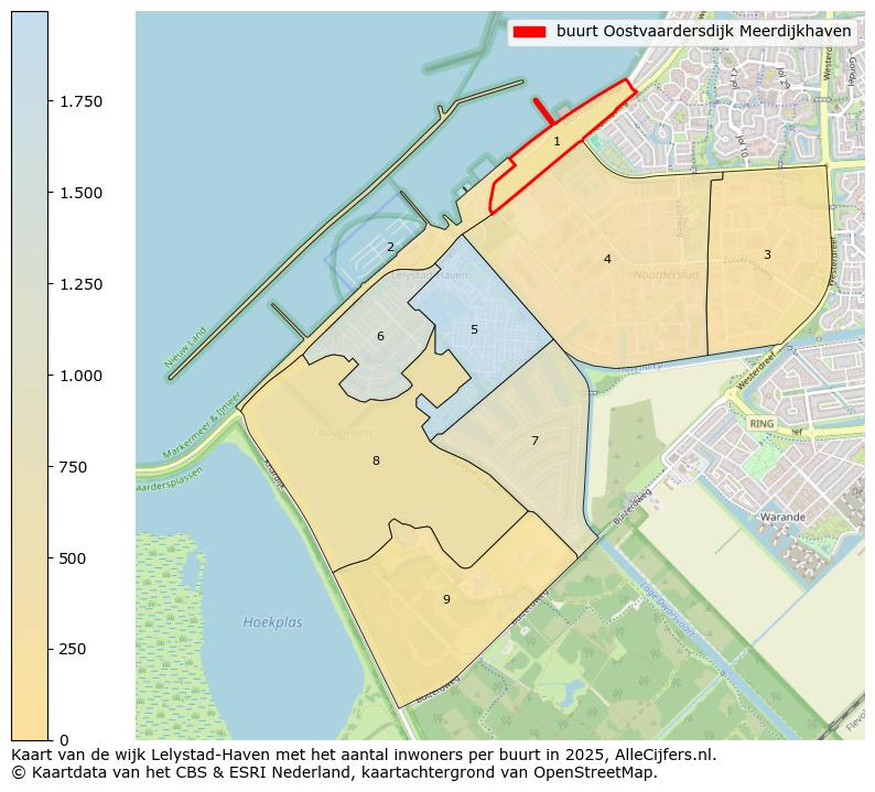 Afbeelding van de buurt Oostvaardersdijk Meerdijkhaven op de kaart.