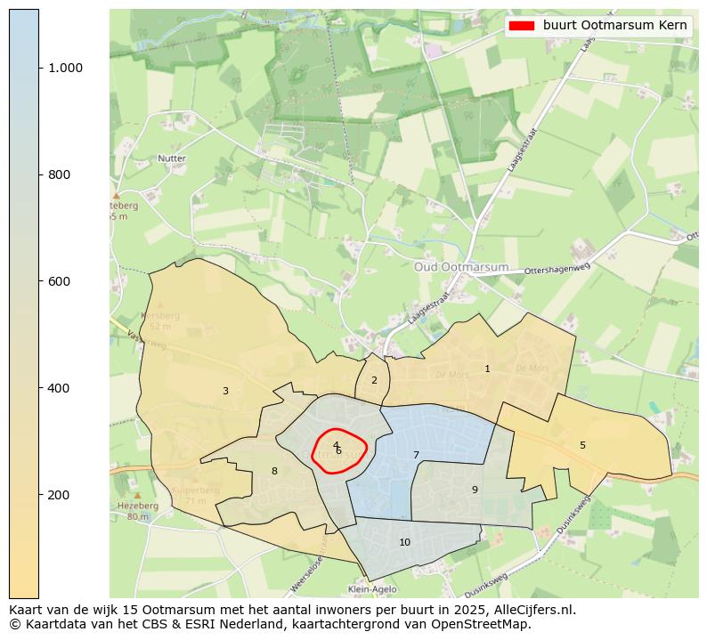 Afbeelding van de buurt Ootmarsum Kern op de kaart.