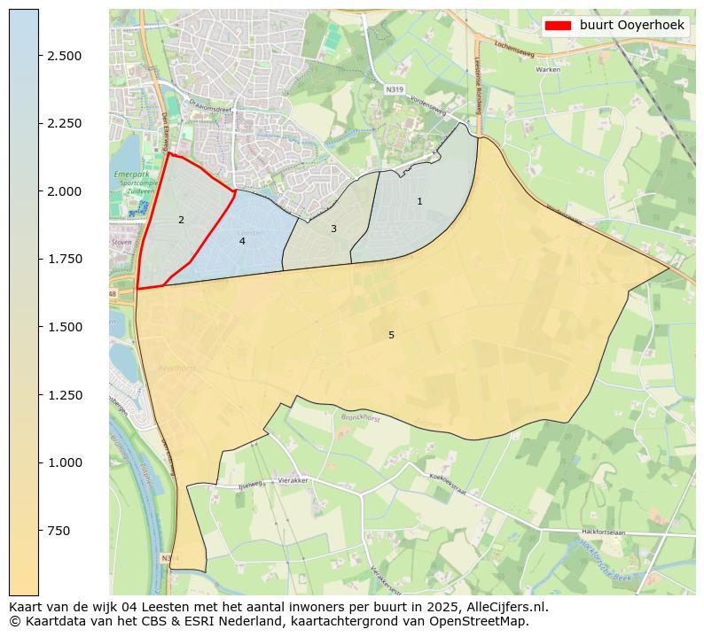 Afbeelding van de buurt Ooyerhoek op de kaart.