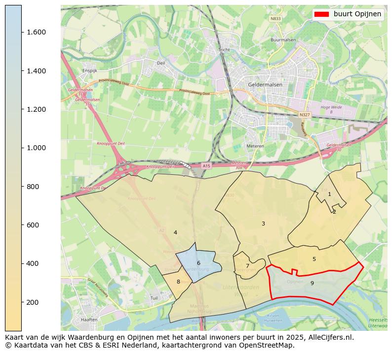 Afbeelding van de buurt Opijnen op de kaart.