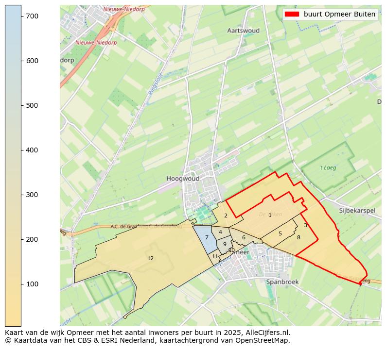 Afbeelding van de buurt Opmeer Buiten op de kaart.