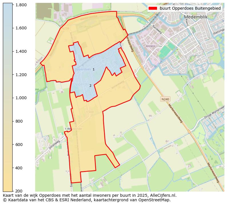 Afbeelding van de buurt Opperdoes Buitengebied op de kaart.