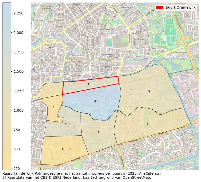 Afbeelding van de buurt Oranjewijk op de kaart.